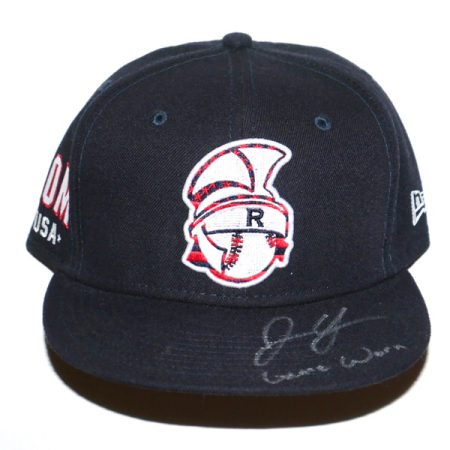 Justin Yeager Game Worn & Signed Official Rome Braves New Era 59FIFTY Hat