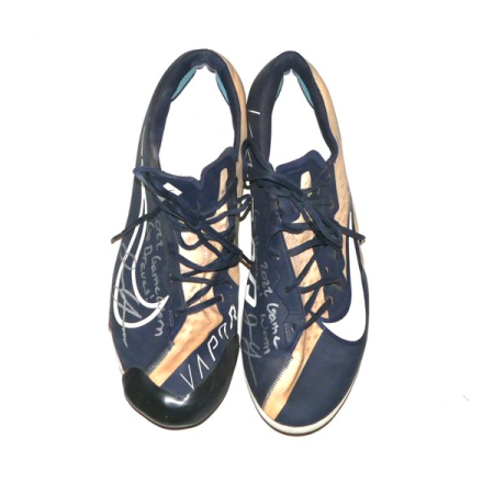 Justin Yeager Mississippi Braves Game Worn & Signed Nike React Vapor Ultrafly Elite 4 Baseball Cleats