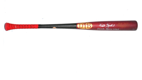 Stuart Fairchild 2025 Atlanta Braves Game Used & Signed Dove Tail DTB