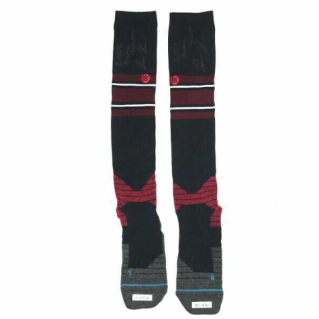 Justin Yeager Mississippi Braves Game Worn & Signed Official 'YEAGER" Stance MLB Socks