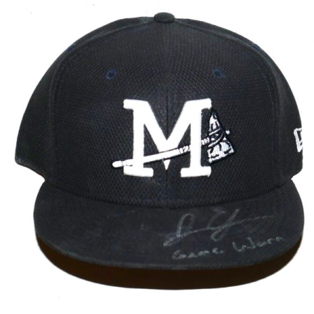 Justin Yeager Game Worn & Signed Official Mississippi Braves New Era 59FIFTY Hat