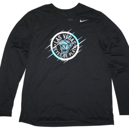 Logan Davidson 2025 Game Worn & Signed Official Reyes de Plata de Las Vegas DAVIDSON 6 Long Sleeve Nike Shirt