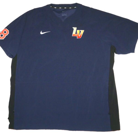 Logan Davidson 2025 Player Issued & Signed Official Las Vegas Aviators #8 Short Sleeve Nike XL Pullover