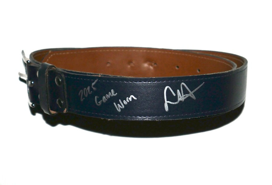 Logan Davidson 2025 Sugar Land Space Cowboys Game Worn & Signed Champro Baseball Belt