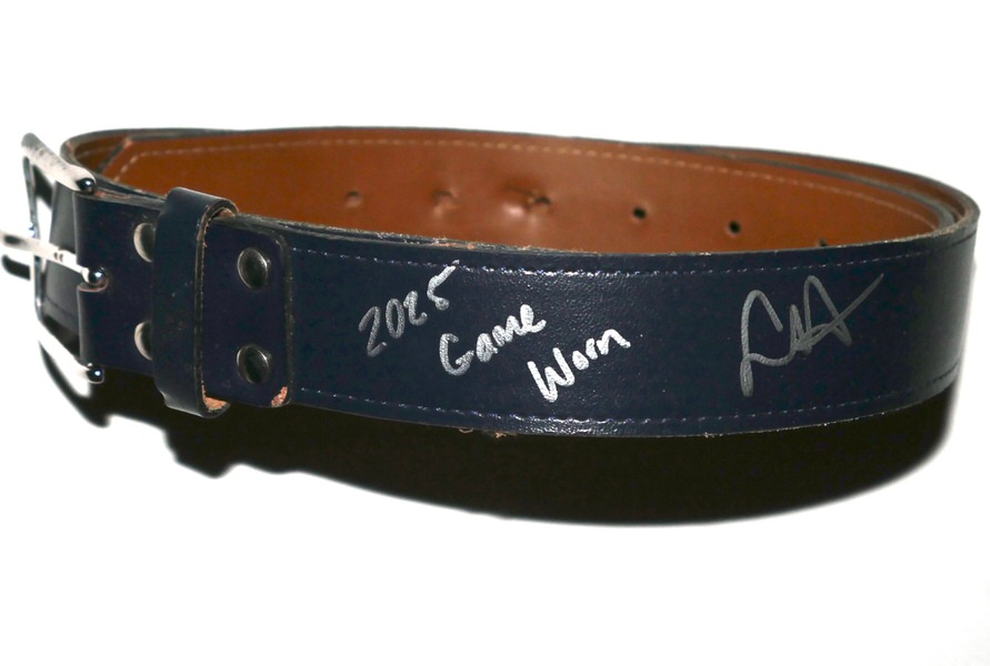 Logan Davidson 2025 Sugar Land Space Cowboys Game Worn & Signed Champro Baseball Belt