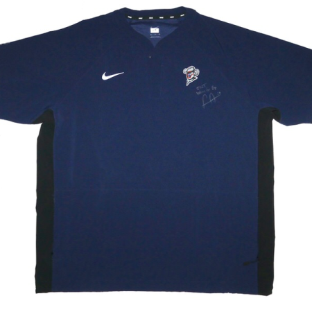 Logan Davidson Team Issued & Signed Official Sugar Land Space Cowboys 20 DAVIDSON Nike XL Pullover