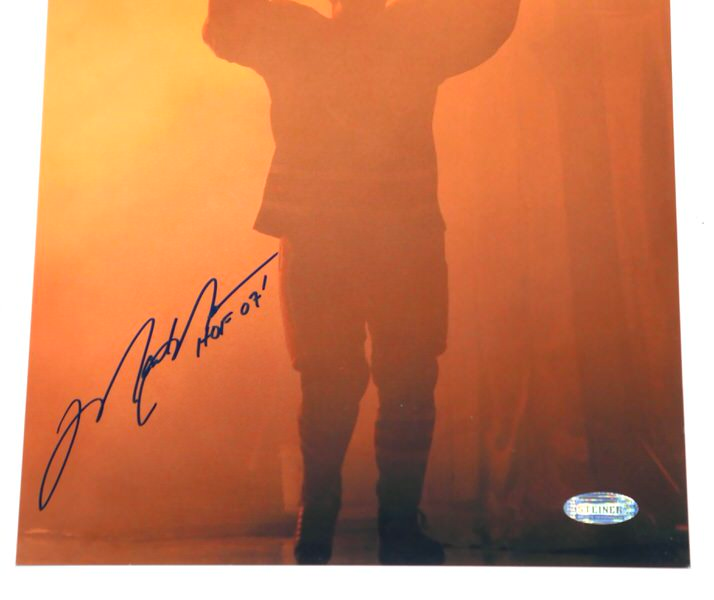 Mark Messier Edmonton Oilers Signed 8x10 Photo Hoisting Stanley Cup HOF 07 Steiner COA