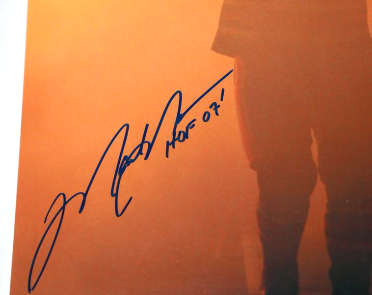 Mark Messier Edmonton Oilers Signed 8x10 Photo Hoisting Stanley Cup HOF 07 Steiner COA