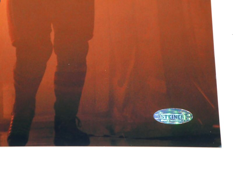 Mark Messier Edmonton Oilers Signed 8x10 Photo Hoisting Stanley Cup HOF 07 Steiner COA