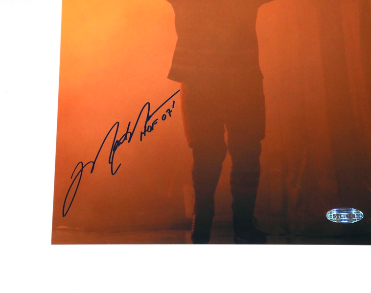 Mark Messier Edmonton Oilers Signed 8x10 Photo Hoisting Stanley Cup HOF 07 Steiner COA