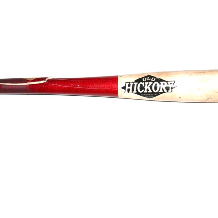 Adam Zebrowski 2025 Columbus Clingstones Game Used & Signed Old Hickory Pro Birch DMA1 Baseball Bat - CRACKED