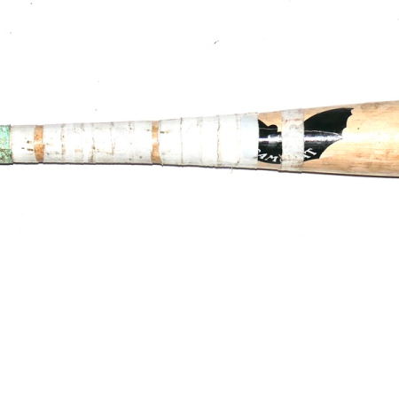 Drew Lugbauer 2025 Algodoneros Union Laguna Game Used & Signed Viva Mexico! SAM Rideau Crusher Maple Baseball Bat - CRACKED