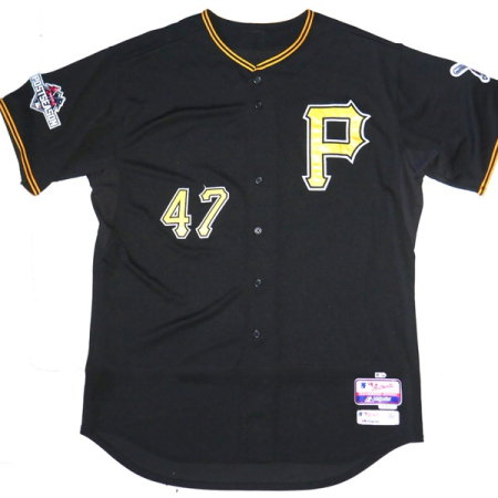 Francisco Liriano 2015 Game-Used Pittsburgh Pirates Majestic Authentic Jersey - One of his Best Seasons!