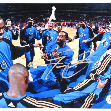 Gilbert Arenas Signed Washington Wizards 8x10 Photo - Beckett Witnessed