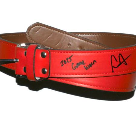 Logan Davidson 2025 Sugar Land Space Cowboys Game Worn & Signed Champro Baseball Belt