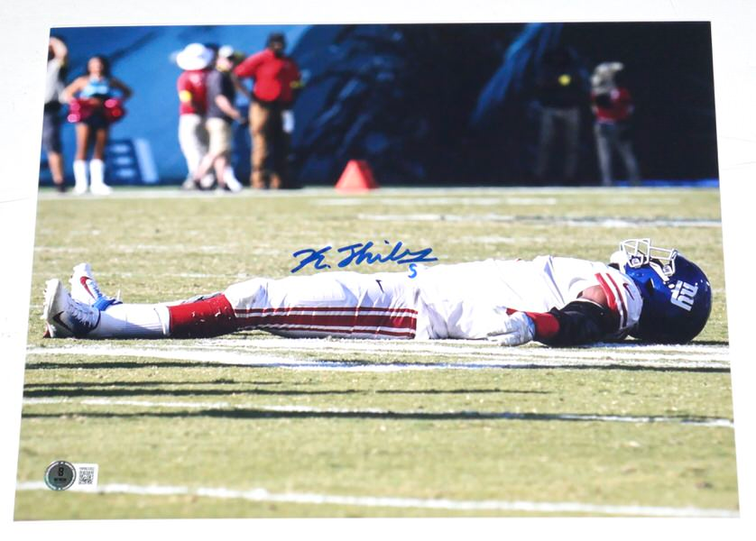 Kayvon Thibodeaux Signed New York Giants 11 x 14 Photo - Beckett Witnessed