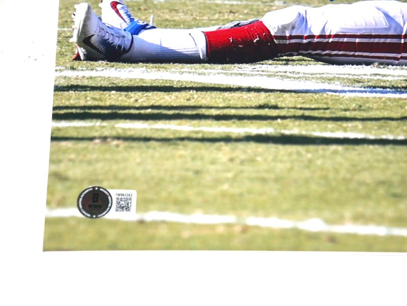 Kayvon Thibodeaux Signed New York Giants 11 x 14 Photo - Beckett Witnessed