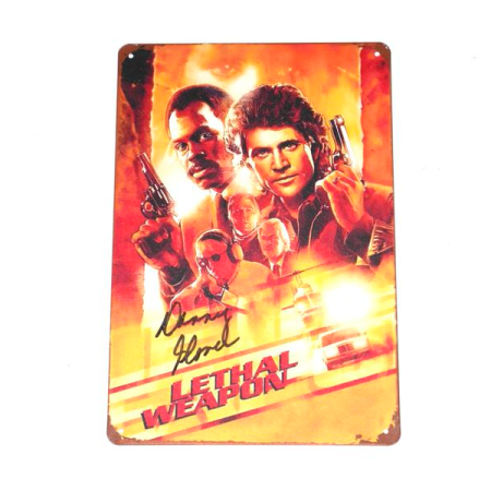 Danny Glover Signed Lethal Weapon 8x12 Tin Photo - JSA Witnessed