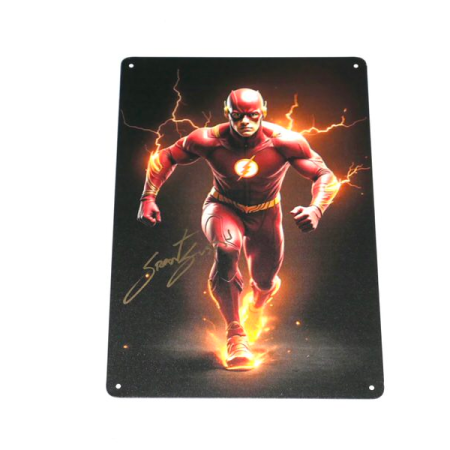 Grant Gustin Signed The Flash 8x12 Tin Photo - JSA Witnessed