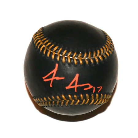 Jace Jung Detroit Tigers Signed Rawlings OML Black Leather Baseball - Beckett Witnessed