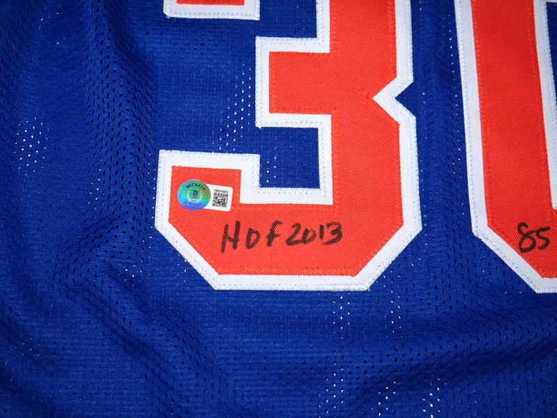 Bernard King Signed Autographed New York Knicks #30 Jersey with Awesome Inscriptions Beckett Witnessed