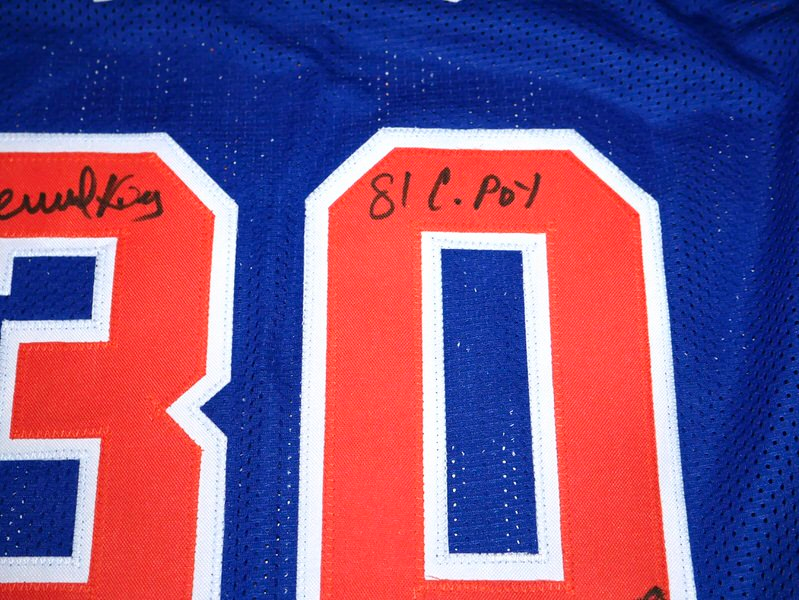 Bernard King Signed Autographed New York Knicks #30 Jersey with Awesome Inscriptions Beckett Witnessed