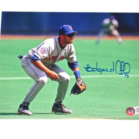 Edgardo Alfonzo Signed Autographed New York Mets 8 x 10 Photo - Beckett Witnessed