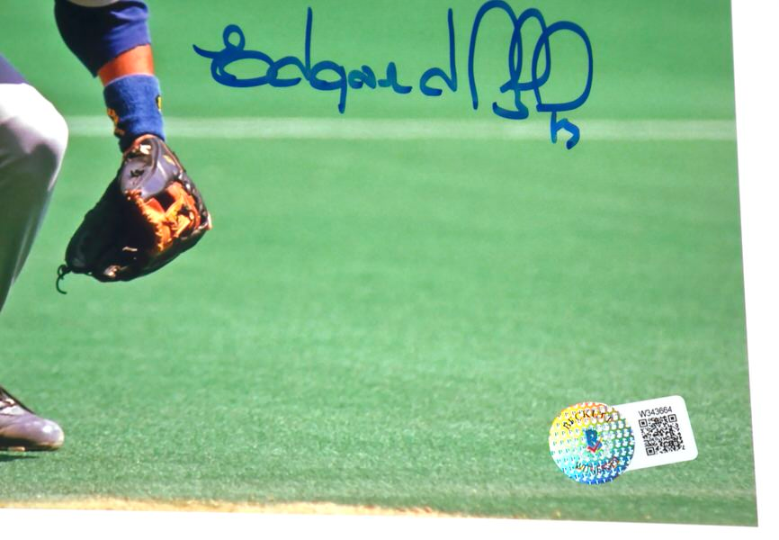 Edgardo Alfonzo Signed Autographed New York Mets 8 x 10 Photo - Beckett Witnessed