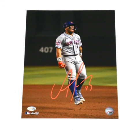 Francisco Alvarez Signed New York Mets 11 x 14 Photo - JSA Witnessed - Comes in Toploader!