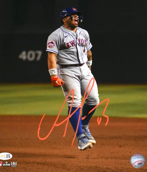 Francisco Alvarez Signed New York Mets 11 x 14 Photo - JSA Witnessed - Comes in Toploader!