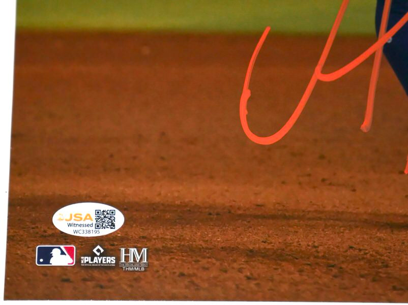 Francisco Alvarez Signed New York Mets 11 x 14 Photo - JSA Witnessed - Comes in Toploader!