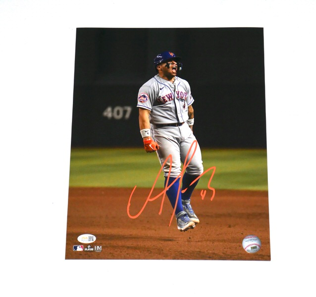 Francisco Alvarez Signed New York Mets 11 x 14 Photo - JSA Witnessed - Comes in Toploader!