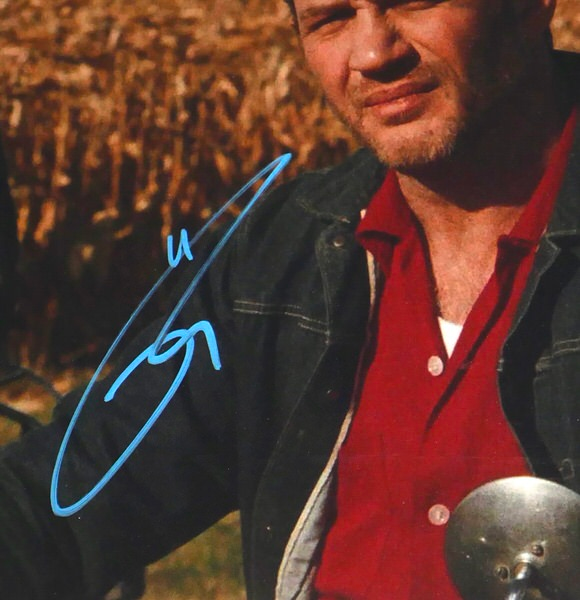 Tom Hardy Signed Johnny Davis The Bikeriders 8x10 Photo - ACOA