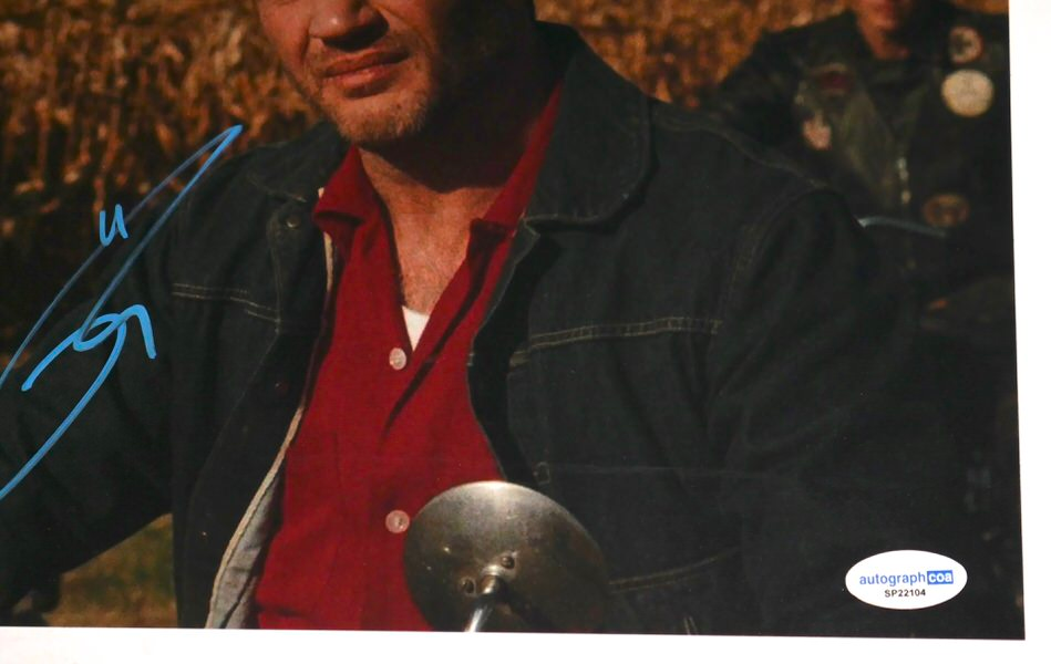 Tom Hardy Signed Johnny Davis The Bikeriders 8x10 Photo - ACOA