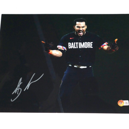 Anthony Santander Signed Baltimore Orioles 11x14 Photo (Silver Ink - Beckett Witnessed)