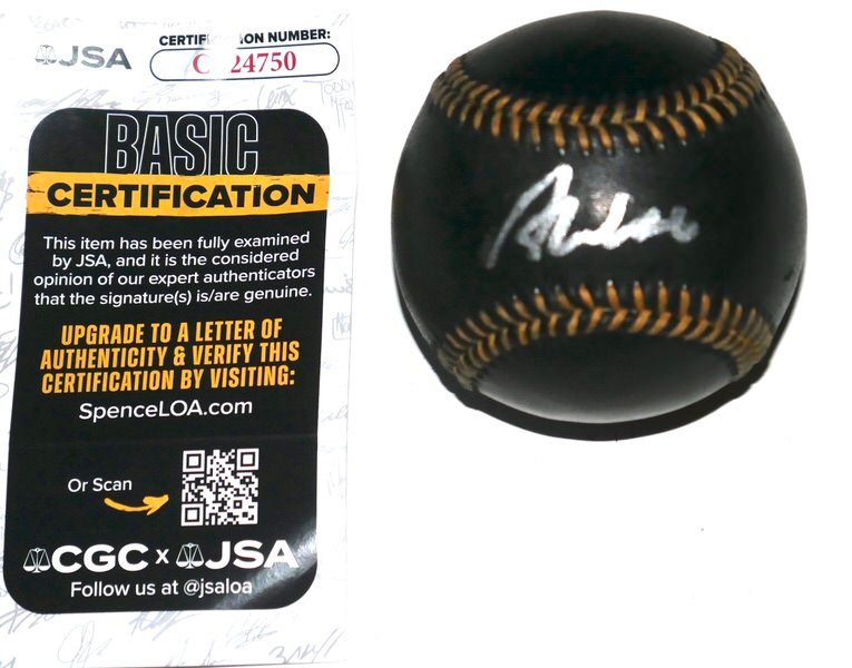Austin Wells New York Yankees Signed Rawlings Official Major League Black Leather Baseball - JSA COA