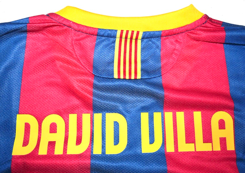 David Villa Signed F.C. Barcelona #7 Nike Authentic Jersey - Beckett Witnessed