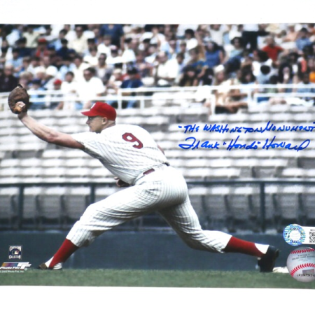 Frank Howard Washington Senators Signed 8x10 Photo with The Washington Monument Inscription - Comes in 8 x 10 Toploader!