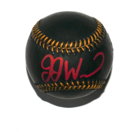 JJ Wetherholt St Louis Cardinals Signed Rawlings Official Major League Black Leather Baseball - Prova Authenticated