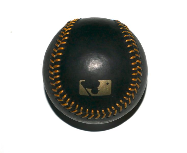 Josue De Paula Los Angeles Dodgers Signed OML Black Leather Baseball - #1 Prospect (Beckett Witnessed)