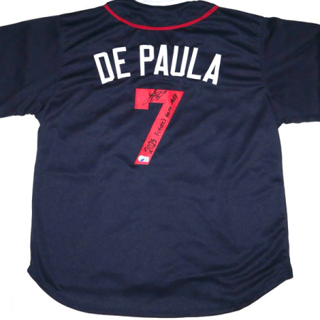 Josue de Paula Signed National League Jersey Inscribed 2025 Futures Game MVP Beckett Witnessed