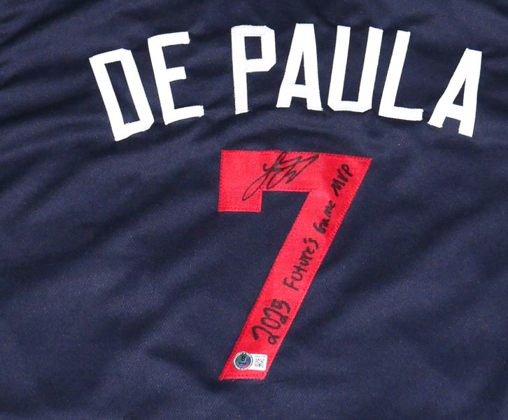 Josue de Paula Signed National League Jersey Inscribed 2025 Futures Game MVP Beckett Witnessed