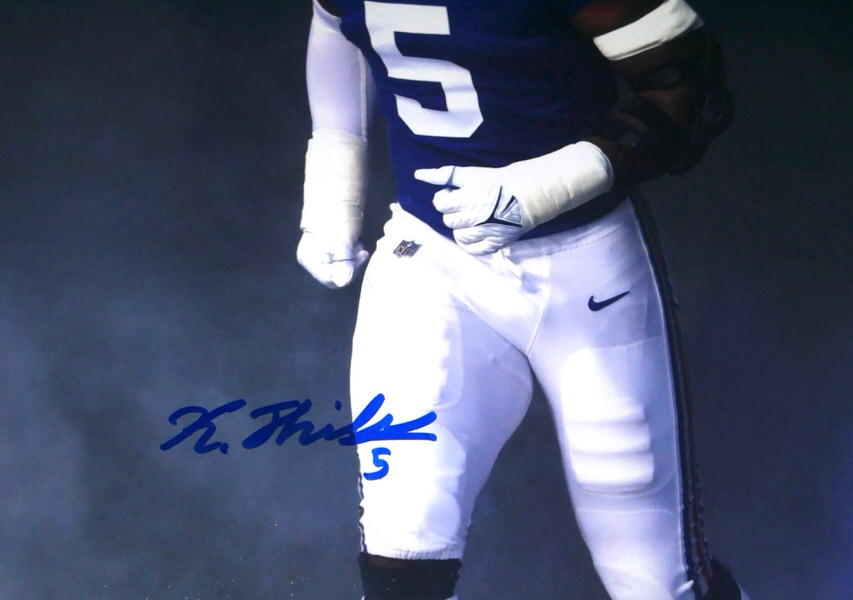 Kayvon Thibodeaux Autographed Signed New York Giants 11 x 14 Photo - Beckett Witnessed