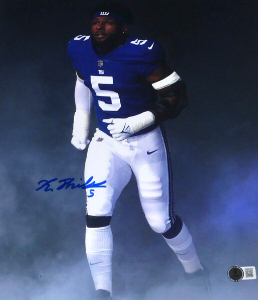 Kayvon Thibodeaux Autographed Signed New York Giants 11 x 14 Photo - Beckett Witnessed
