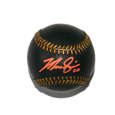 Marcus Semien New York Mets Signed Rawlings Official Black Leather Major League Baseball - Beckett