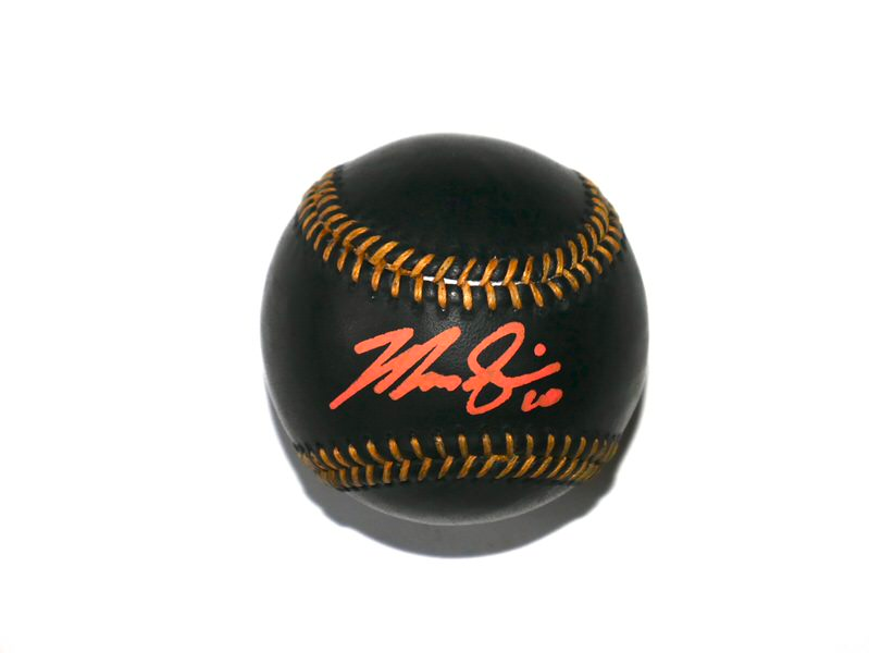 Marcus Semien New York Mets Signed Rawlings Official Black Leather Major League Baseball - Beckett