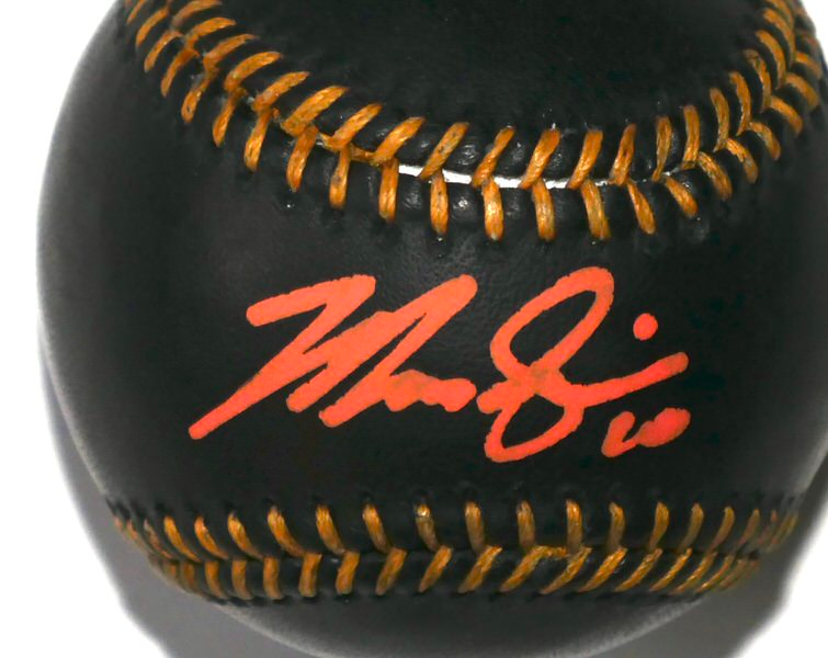 Marcus Semien New York Mets Signed Rawlings Official Black Leather Major League Baseball - Beckett