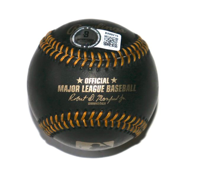 Marcus Semien New York Mets Signed Rawlings Official Black Leather Major League Baseball - Beckett