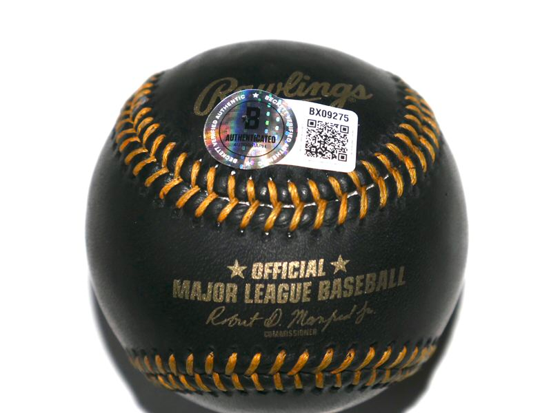 Marcus Semien New York Mets Signed Rawlings Official Black Leather Major League Baseball - Beckett