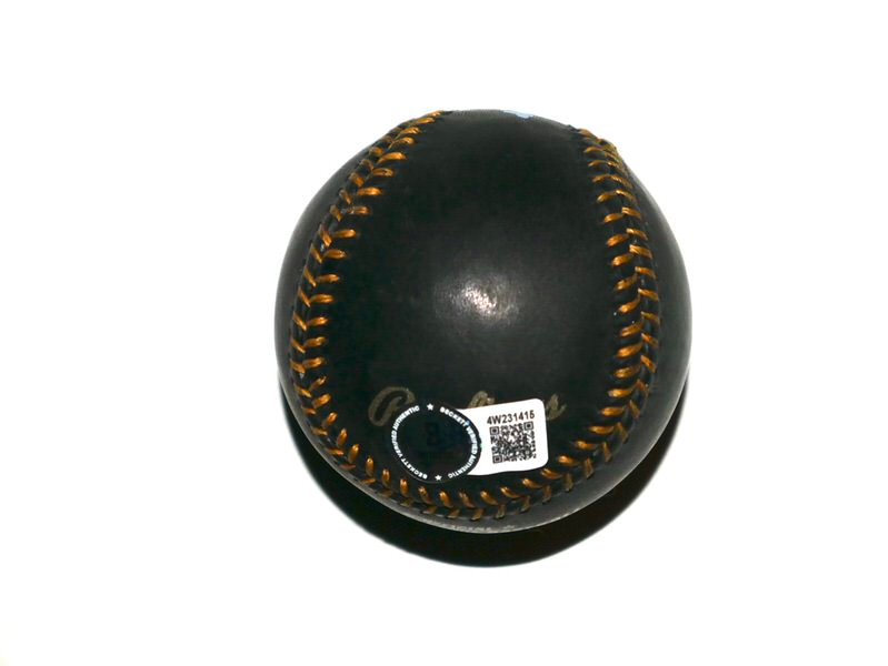 Moisés Ballesteros Chicago Cubs Signed Rawlings OML Black Leather Baseball - Beckett Witnessed